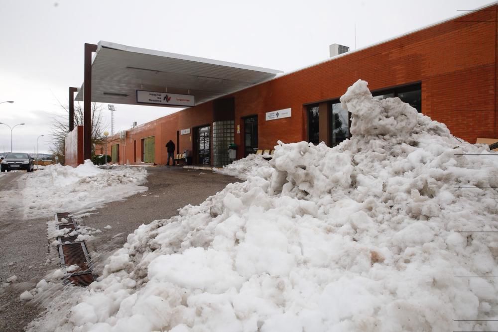 Efectos del temporal de nieve en Requena