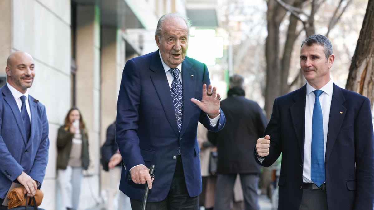 El rey Juan Carlos en Madrid para asistir a la boda del alcalde Martínez-Almeida