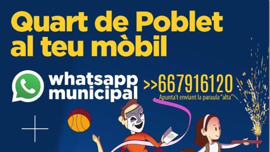 Quart ya tiene Whatsapp para emergencias e incidencias municipales
