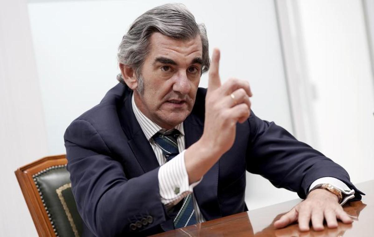 Abarca durante un momento de la entrevista.
