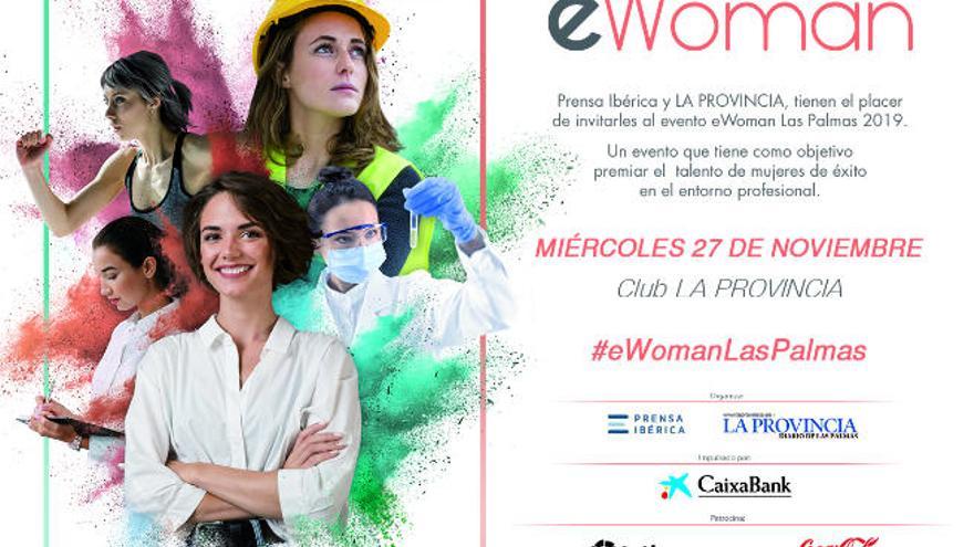 Prensa Ibérica y LA PROVINCIA entregan los premios eWoman Las Palmas 2019 en el Club La Provincia