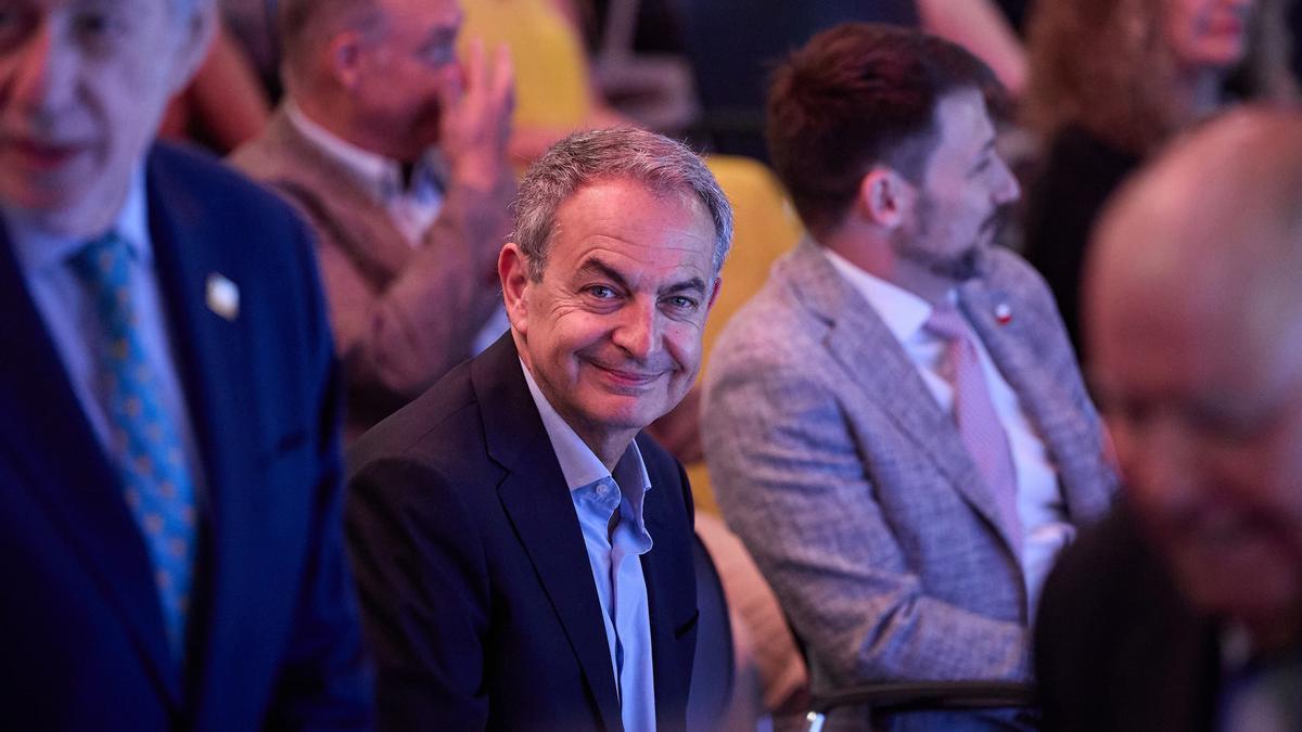 El expresidente del Gobierno José Luis Rodríguez Zapatero, durante el acto ‘Chile: memoria y futuro a 50 años del golpe de Estado’, en Casa de América, a 15 de julio de 2023, en Madrid (España).