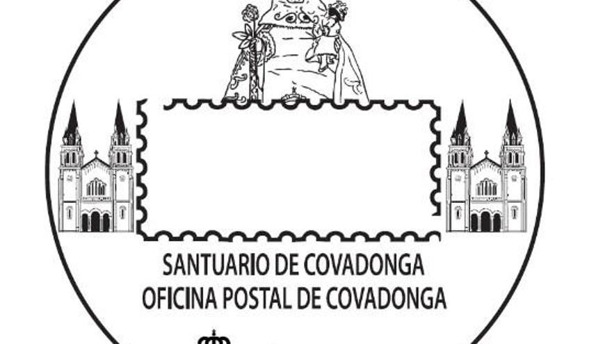 Los centenarios de Covadonga, en un matasellos de Correos