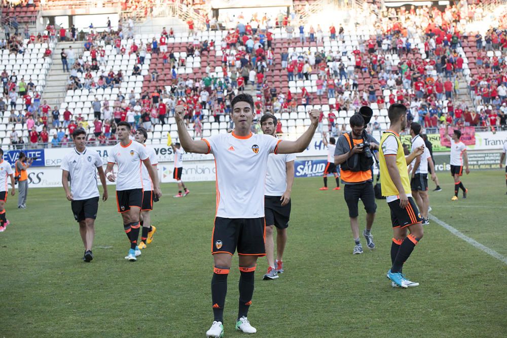 Real Murcia - Valencia Mestalla, en imágenes