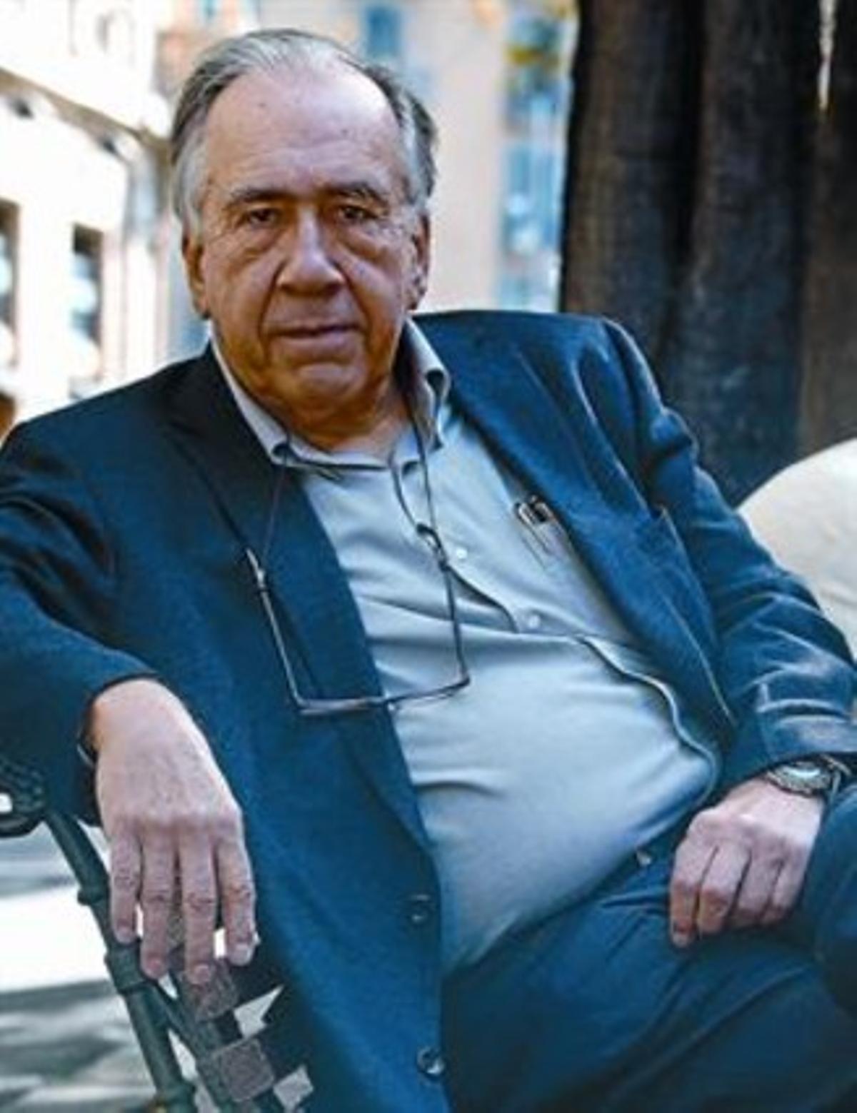 Joan Margarit, ayer en Barcelona.