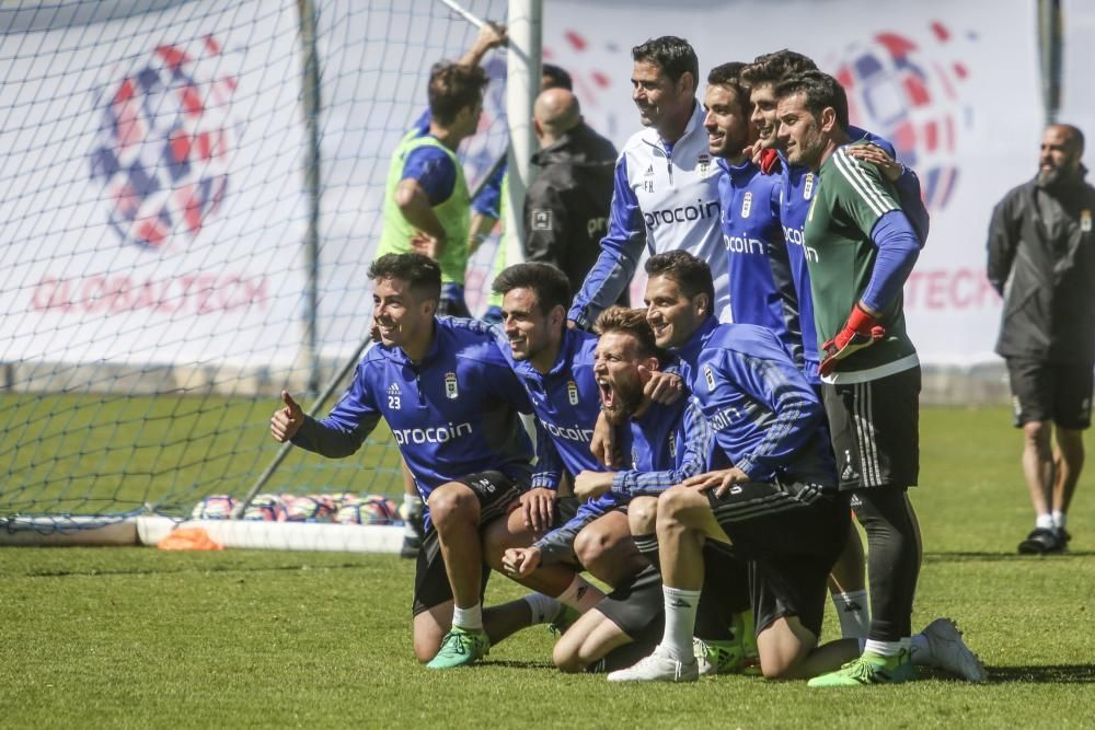 Entrenamiento del Real Oviedo 19/04/2017