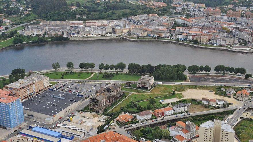 Vista de la ría de O Burgo.