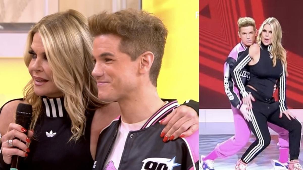 Makoke y Ricky Garcïa, en la semifinal de 'Fiesta: A bailar'.