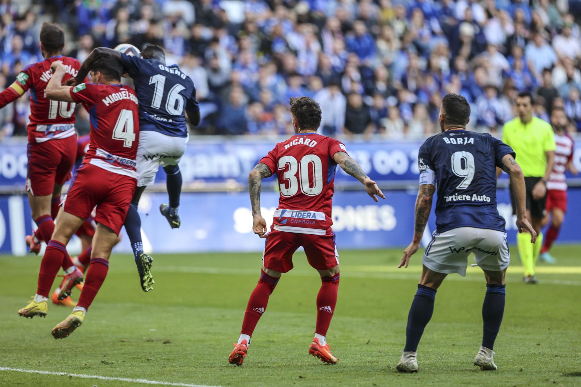 En imágenes: así fue el encuentro entre Real Oviedo y Granada en el Tartiere