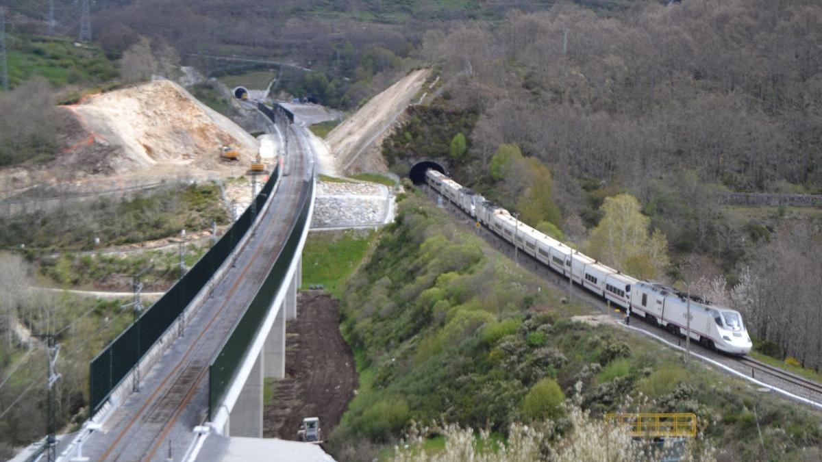 Obras del AVE en Aciberos