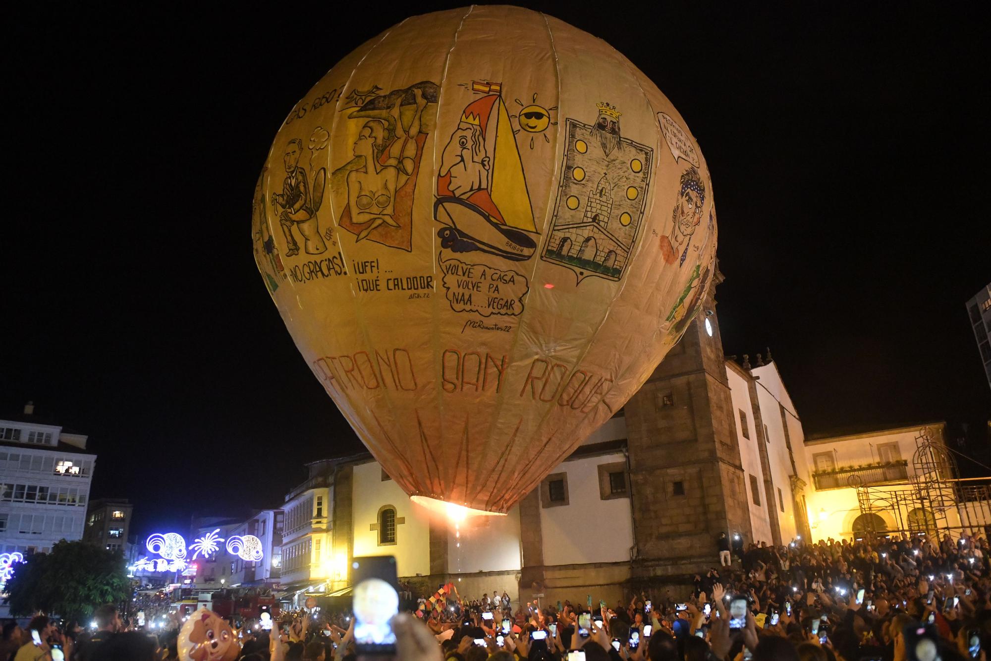 Y el globo más grande del mundó surcó el cielo gallego