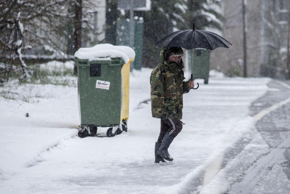 Nieve en Riós, Ourense. // B. Lorenzo