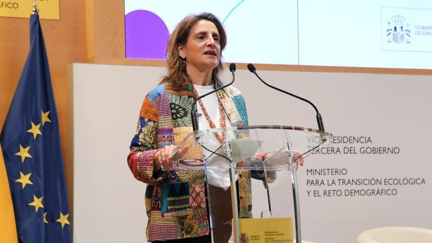 Teresa Ribera, en la inauguración de la jornada ‘Energías Renovables y territorio’.