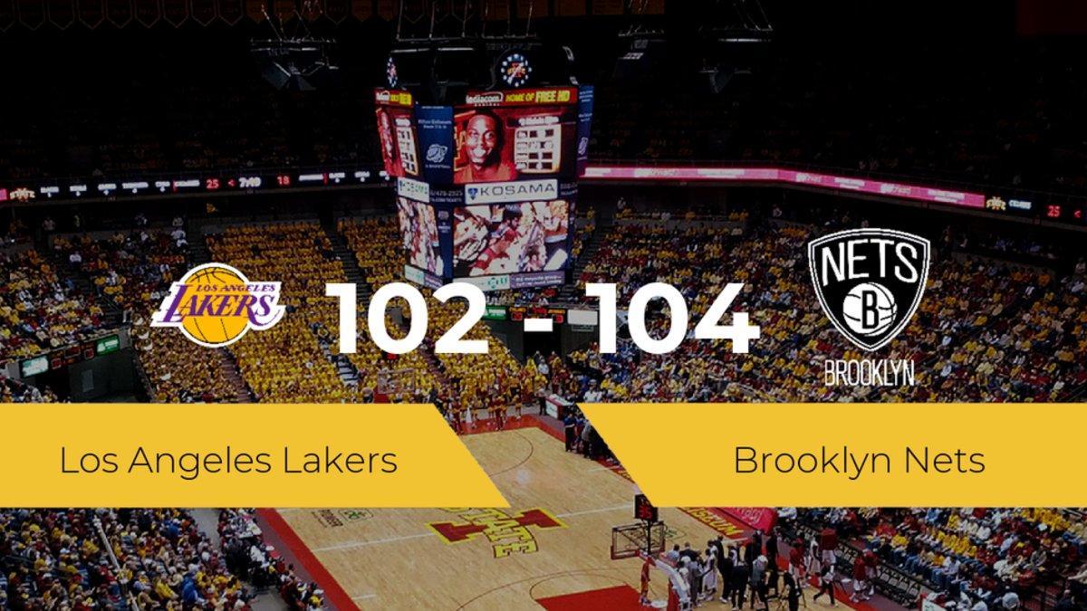 Brooklyn Nets se queda con la victoria frente a Los Angeles Lakers por 102-104