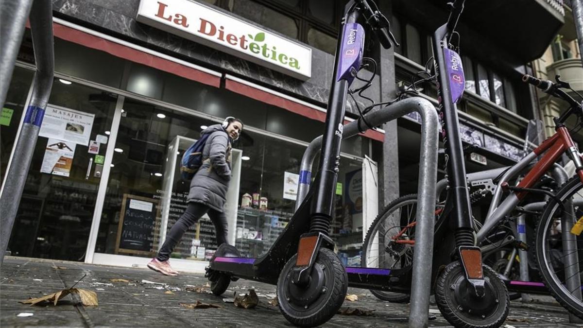 Patinetes de Reby en Barcelona.