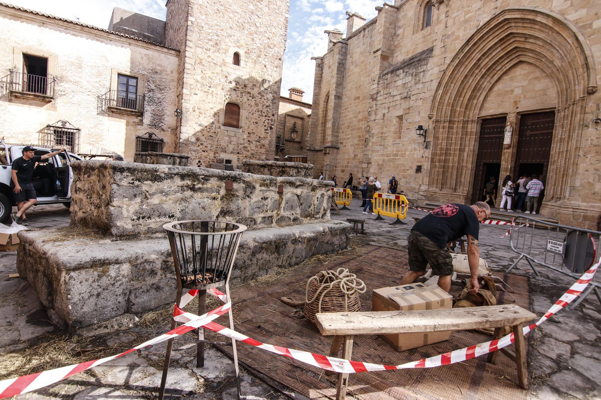 El rodaje de la precuela de 'Juego de tronos' en Cáceres, en imágenes