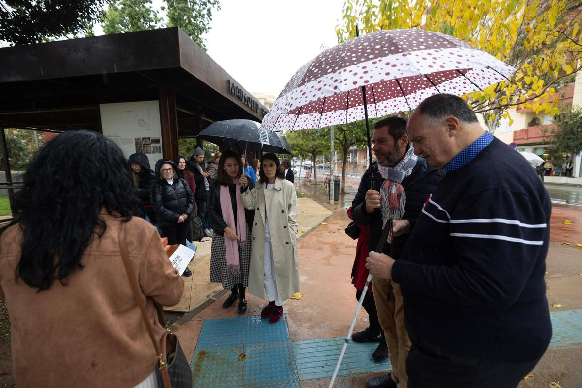 Todas las fotos de la presentación de las mejoras de accesibilidad del mausoleo romano en el Parque de la Paz