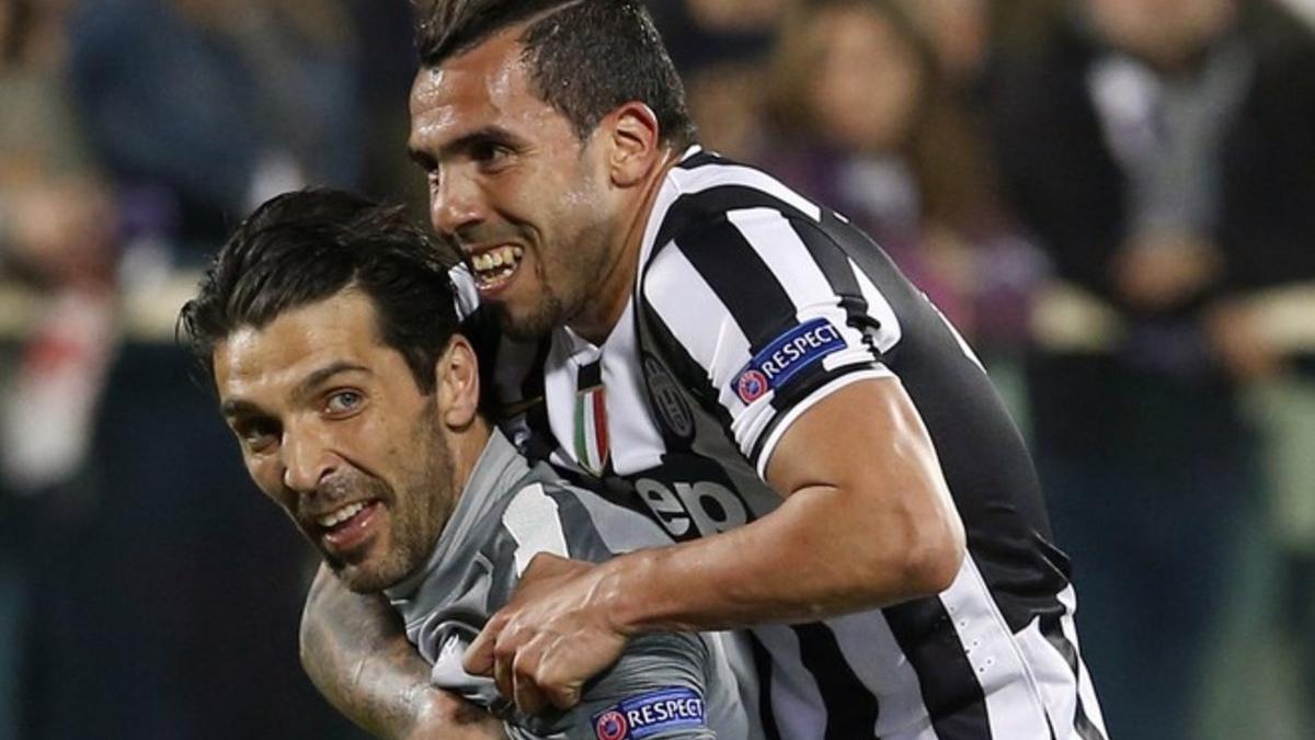 Gianluigi Buffon jugó con Carlos Tévez en la Juventus