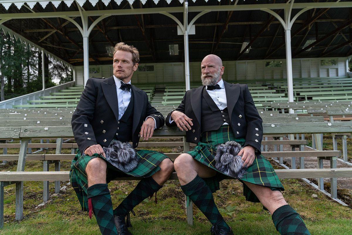 Sam Heughan  y Graham McTavish (Douglas MacKenzie)