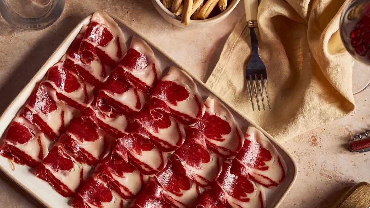 Tabla de jamón ibérico de bellota de Castro y González.