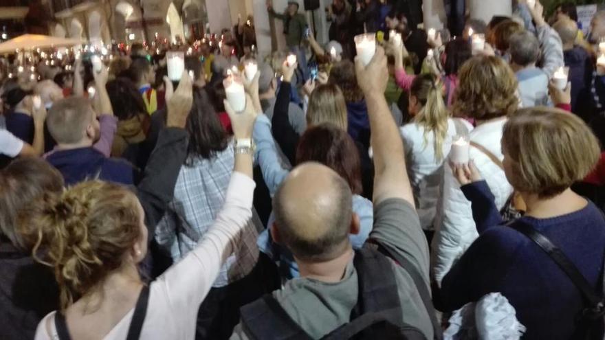Imatge de la concentració a Figueres