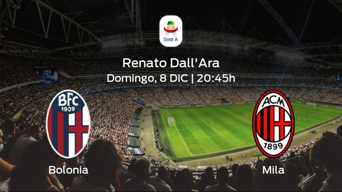 Jornada 15 de la Serie A: previa del duelo Bolonia - Milan