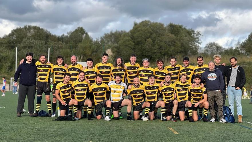 El Santiago Rugby Club saborea su primera victoria de esta temporada ante el Mareantes