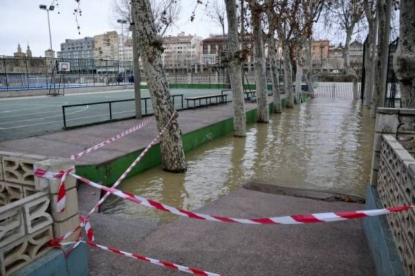 Fotogalería: La crecida del Ebro a su paso por Zaragoza