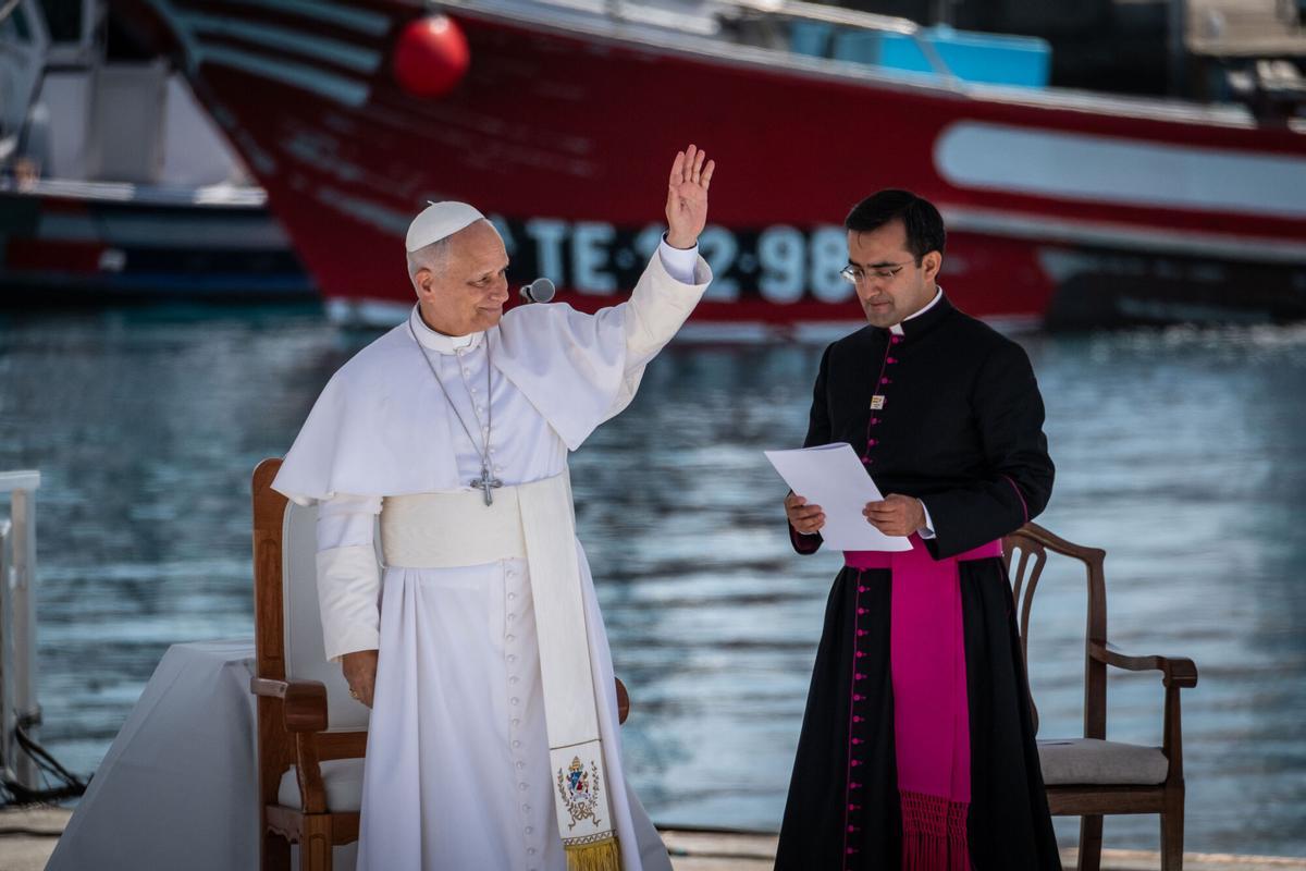 El papa en Arguineguín.