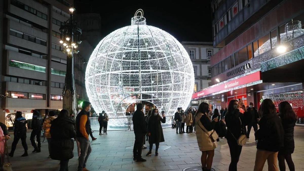 Decoración de Navidad en Vigo.