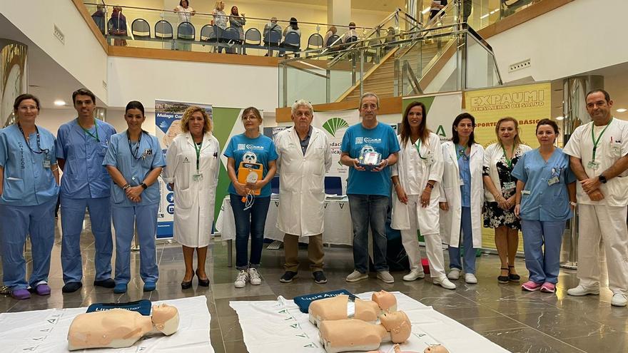 Cerca de 5.000 malagueños reciben formación acreditada en técnicas de reanimación cardiopulmonar (RCP) en el Clínico