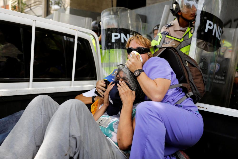 Incidentes en la marcha opositora en Venezuela