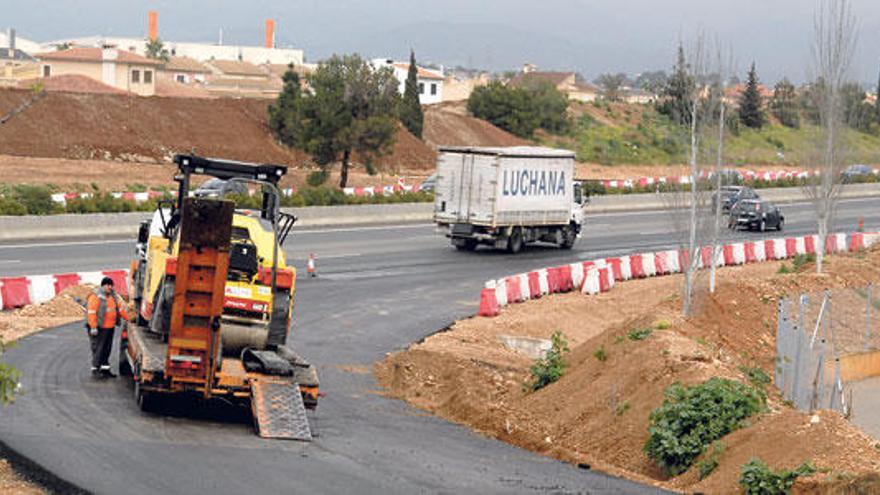 En la imagen aparece el estado actual de las obras de construcción del enlace.