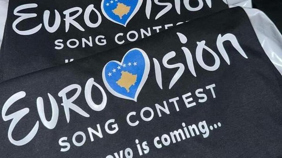 Camisetas que la cuenta @ESCKosovo ha preparado para relanzar su campaña de apoyo en Malmö.