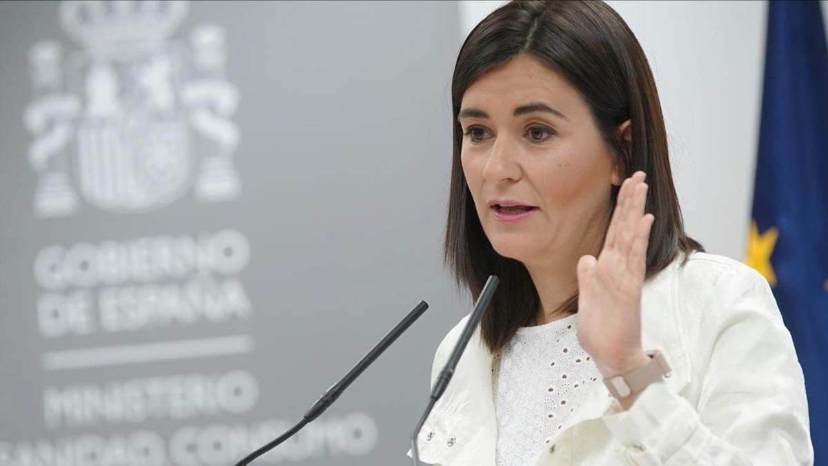 Carmen Montón, en septiembre del 2018, en el Ministerio de Sanidad.