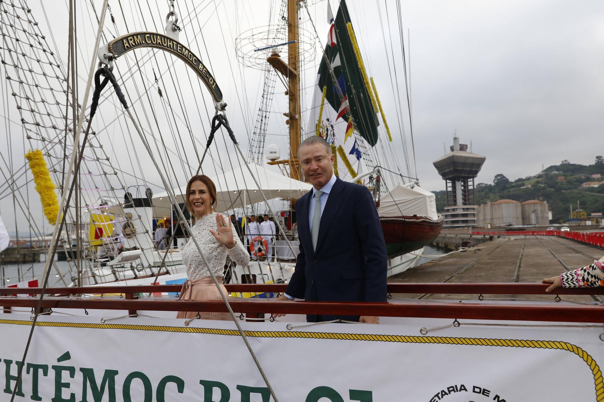 En imágenes: Así es el «Cuauhtémoc», el imponente barco de México que acaba de llegar a Gijón