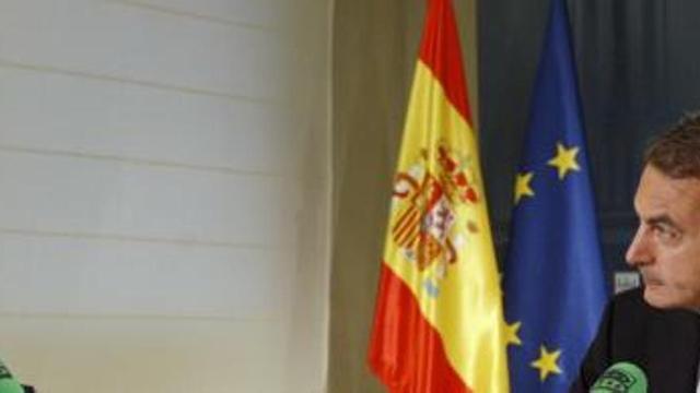 Zapatero y Carlos Herrera durante la entrevista en la que ha realizado sus declaraciones sobre el recorte en Murcia