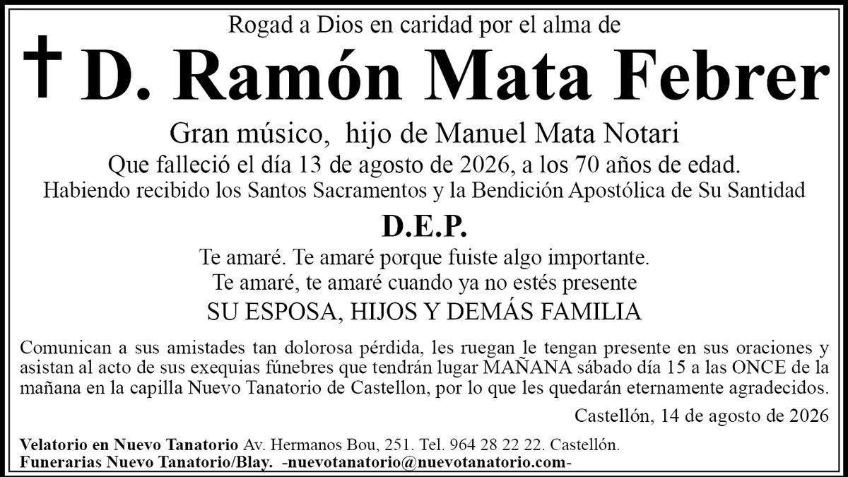 D. Ramón Mata Febrer