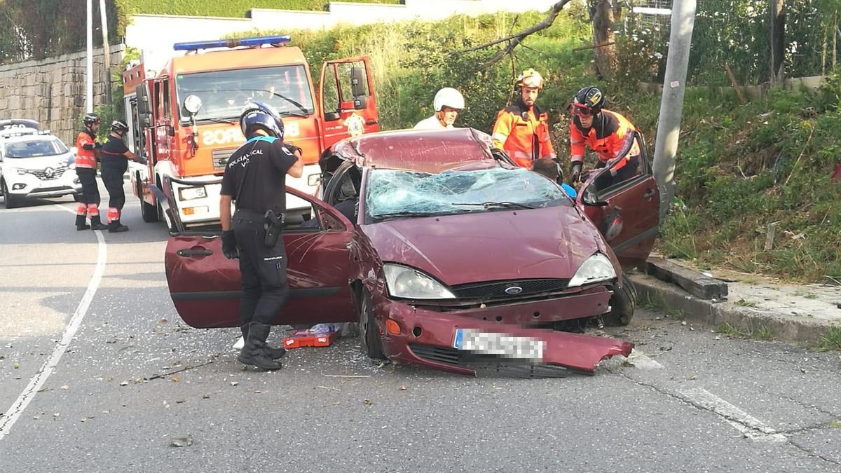 Estado en el que quedó el coche siniestrado