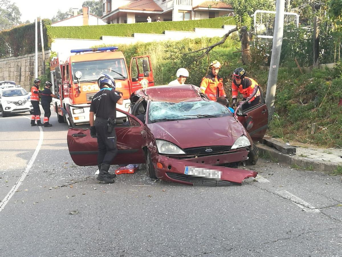 Estado en el que quedó el coche siniestrado