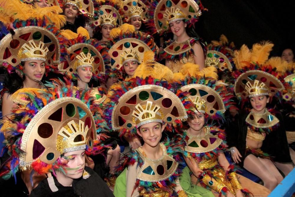 Andrea Guerrero, de la comparsa Los Gnomos, reina infantil del Carnaval de Cartagena 2017