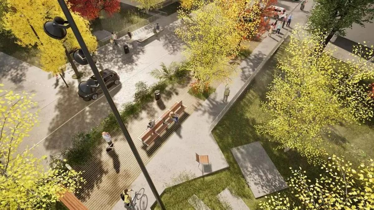 Maqueta de la futura travesía de Arteixo.