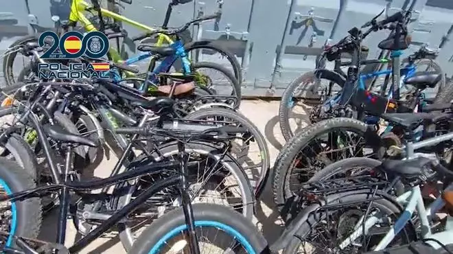 Recuperan decenas de bicicletas robadas en Marbella