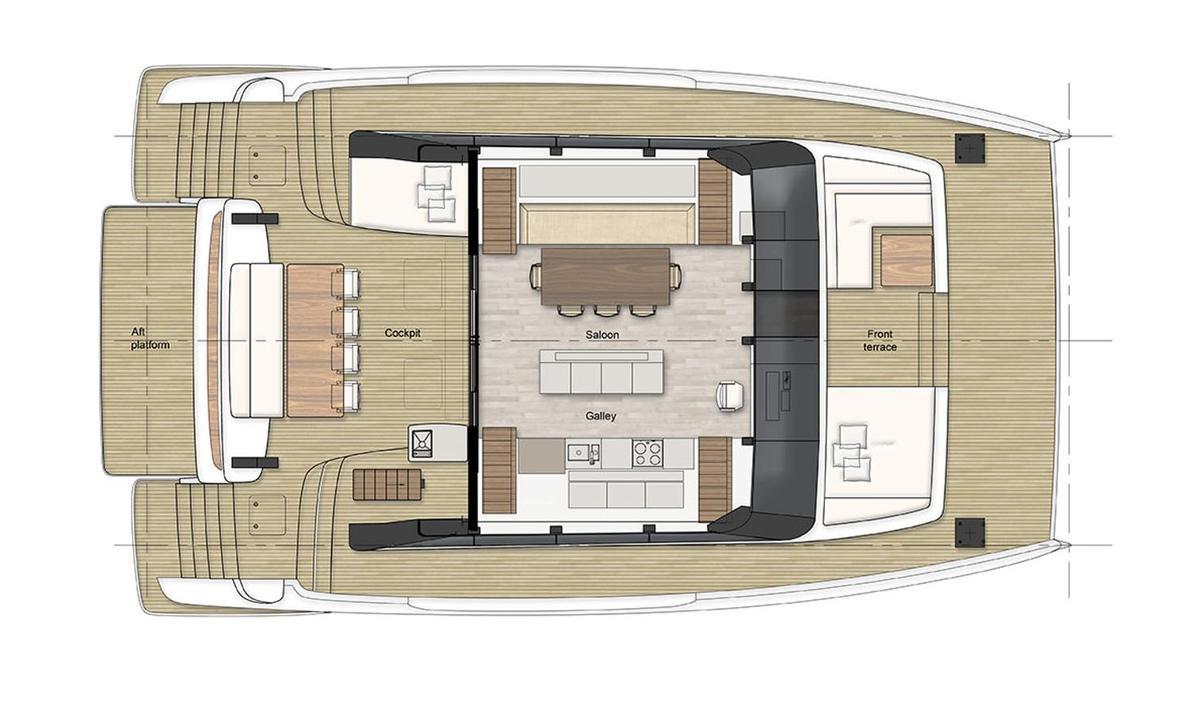 El plano del yate de Alonso