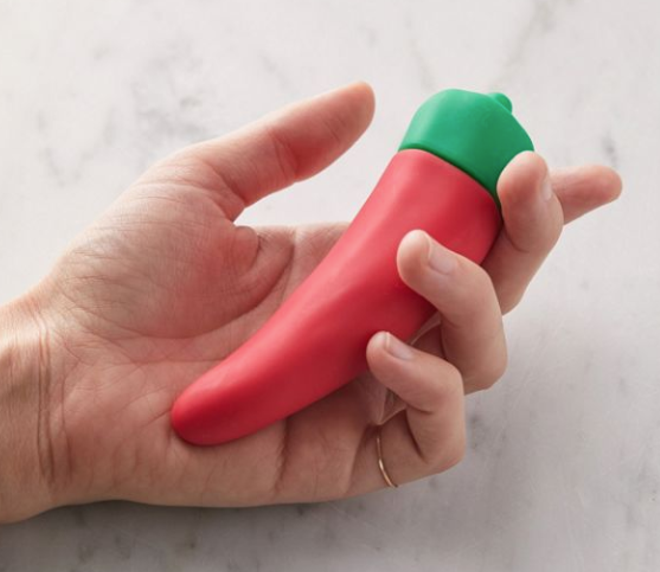 Vibrador en forma de berenjena