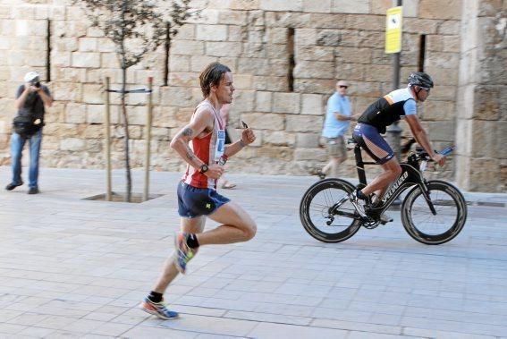 Auf der Strecke des Mallorca Marathons