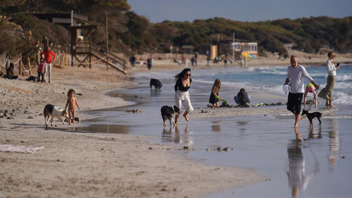 Playas de Ibiza en invierno.