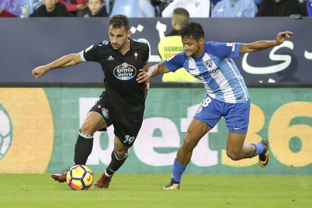 El Celta pierde en Málaga en un partido en los que Unzué fueron irreconocibles