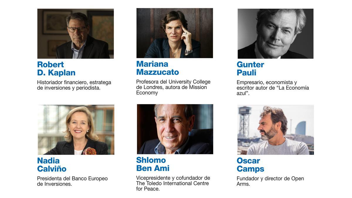 Algunos de los expertos que participarán en el I Foro Económico y Social del Mediterráneo