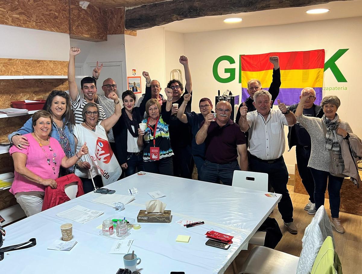 Esquerda Unida de Cangas celebra el resultado electoral de las municipales de 2023